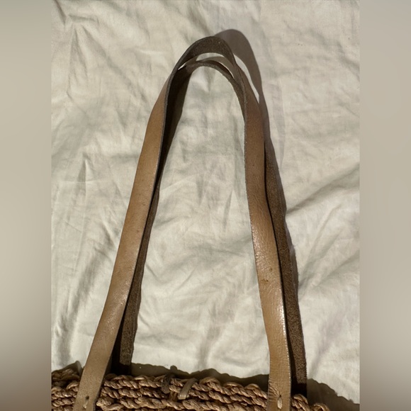 *Basket/bag with leather handle - Picture 6 of 7